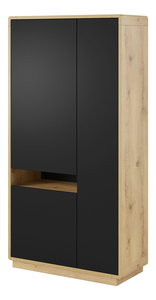 Šatní skříň Albert Typ 13 (dub taurus + černá matná)