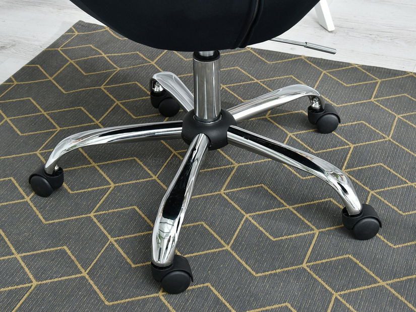 Křeslo Lush 4 (černá + chromová)