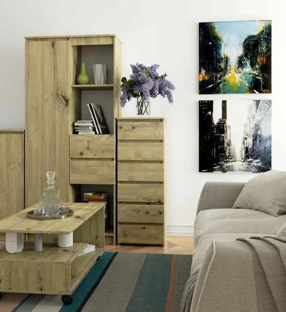 Komoda Cipriano V (dub artisan)