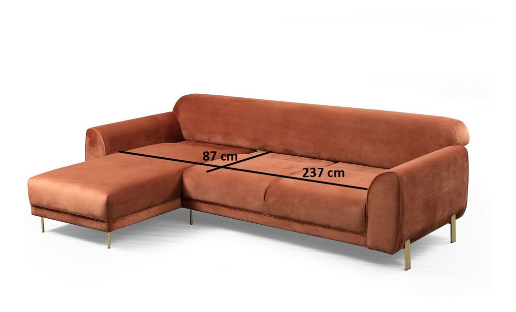 Rohová sedačka Imagetta (L) (Skořicová)