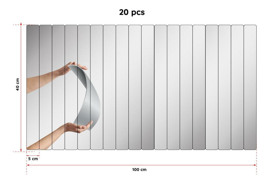 Zrcadlo Sivuko 10 (stříbrná)