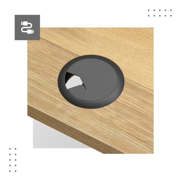 Elektricky nastavitelný PC stolek Legend 7.0 (černá + dřevo)