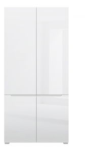 Šatní skříň Yuko (bílá lesklá) *výprodej