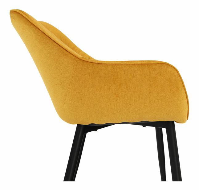 Designové křeslo Feddy (žlutá)