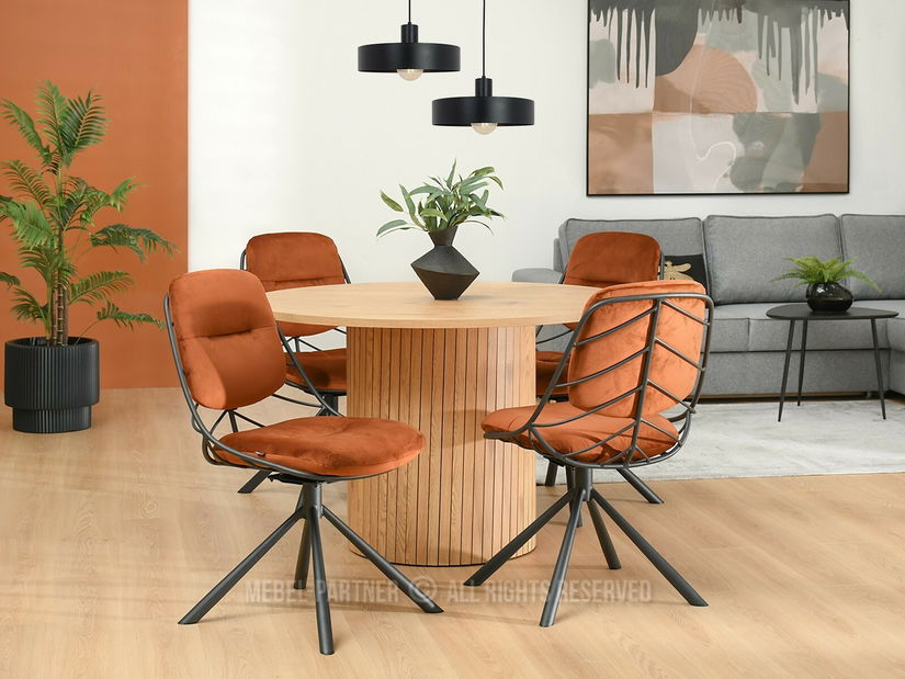 Židle Brooklyn (měděná + černá)