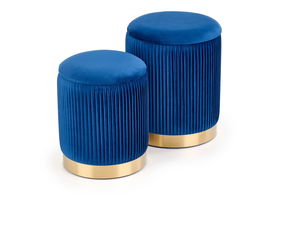 Set 2 ks. taburetů Solo (tmavě modrá)