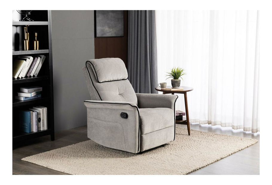 Polohovací křeslo Trato (lanýžová)