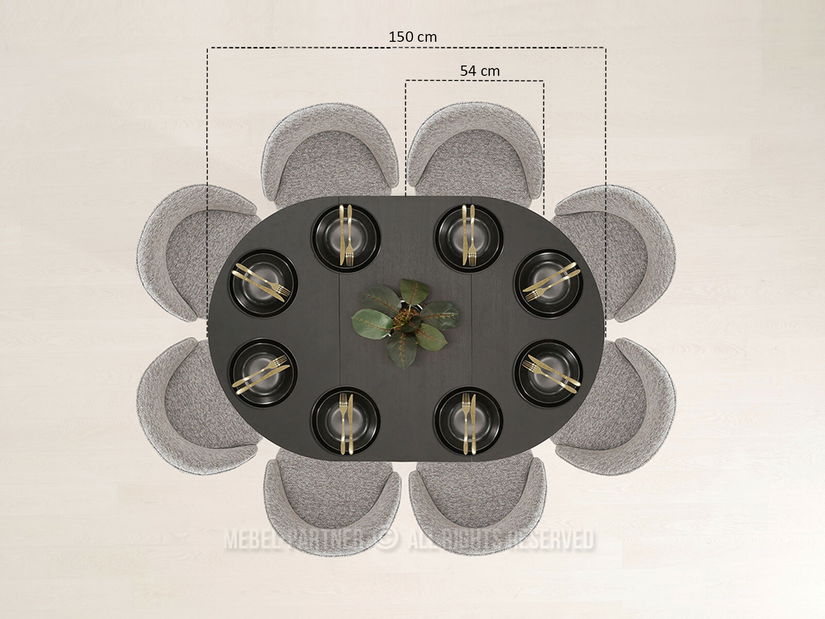 Jídelní stůl Trasladar (černá)