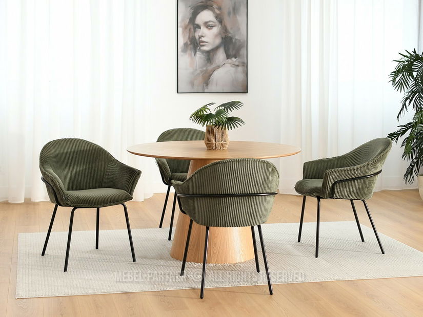 Židle Val (olivový + černá)