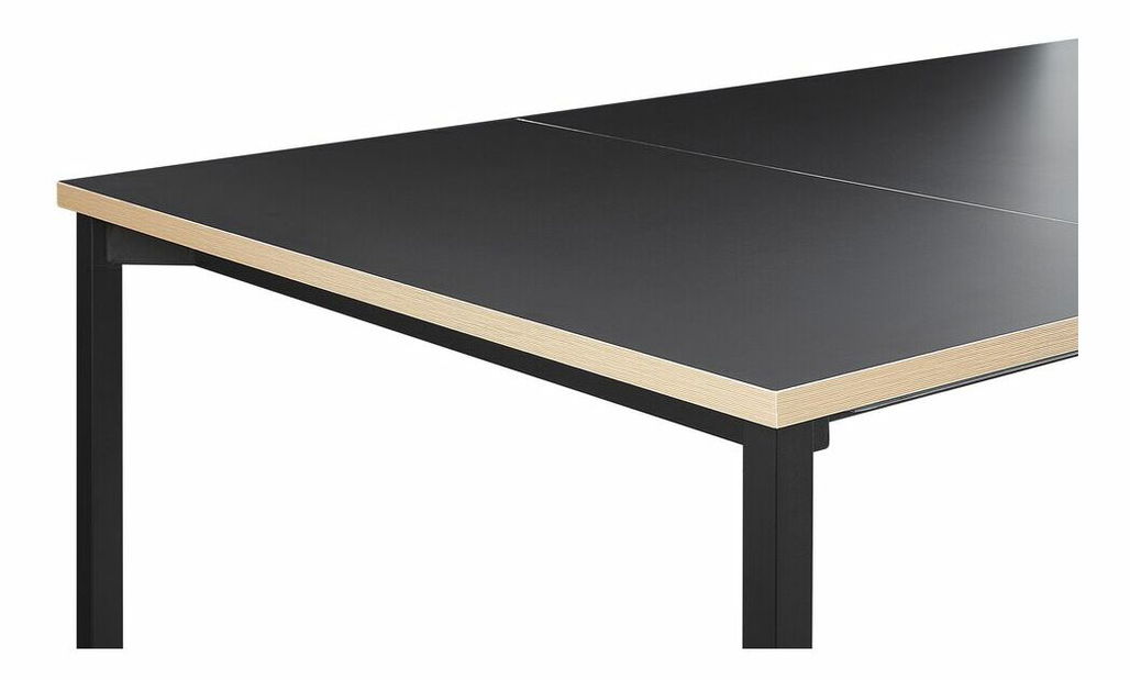 Jídelní rozkládací stůl 140-190x90 cm Avenera (černá)