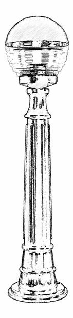 Venkovní podlahové svítidlo Wan (černá)