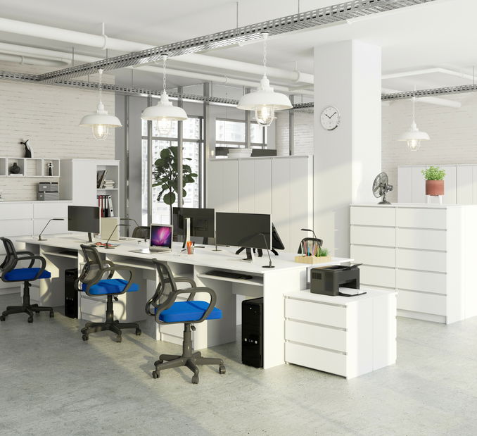 PC stolek Bronte (bílá)