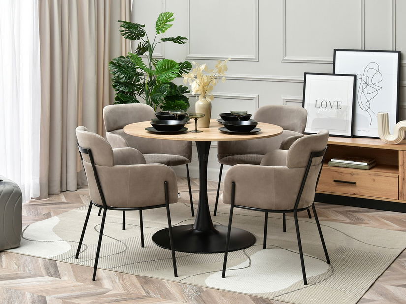 Židle Baggie K (béžová + černá)