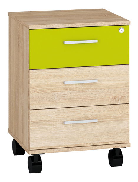 Skříňka na kolečkách Optimal 24 sonoma světla