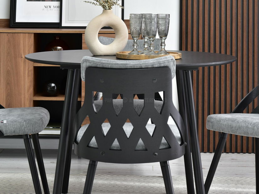 Židle Crab (černošedá + černá)