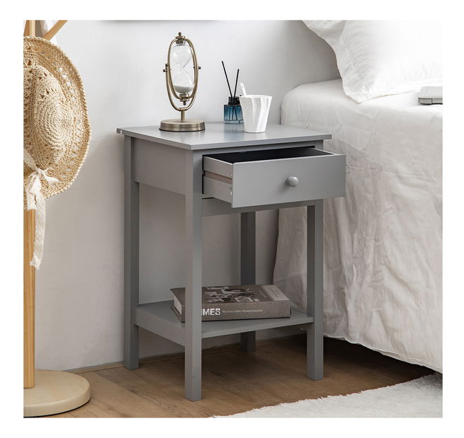 Noční stolek Meilani (šedá)