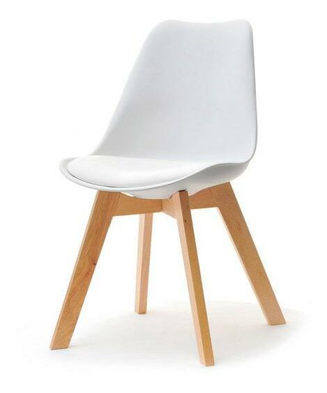 Židle Large Wood (bílá + černá)