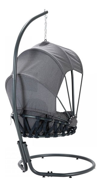 Závěsné křeslo Mirjan Kigaru (tmavě šedá + šedá) (výprodej)