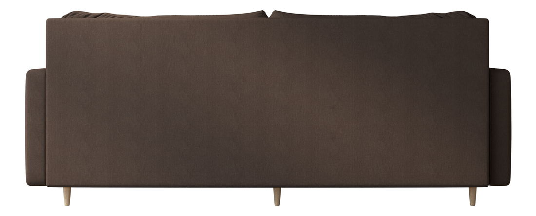Pohovka dvousedačka Aura (tmavě hnědá)