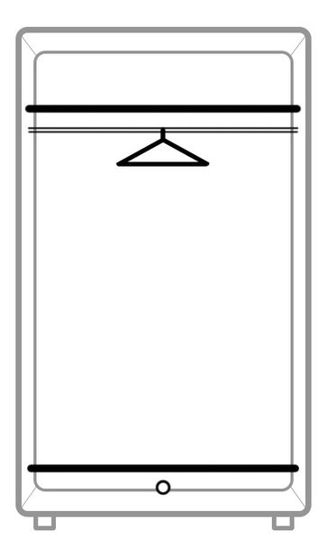 Šatní skříň Inneas 01 (jasan tmavý)