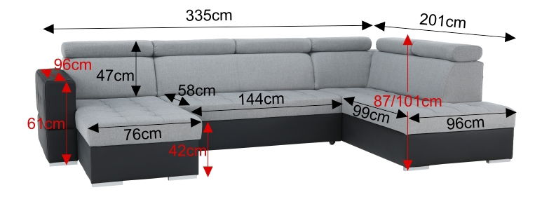 Rohová sedací souprava U Svar (L)