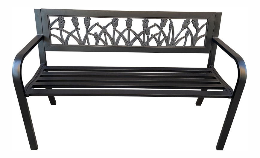 Zahradní lavička Luna (černá)