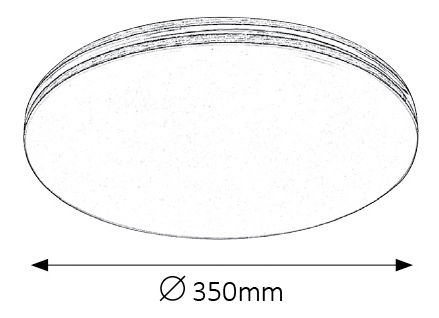 Stropní svítidlo Oscar 2763 (bílá + ořech vlašský)