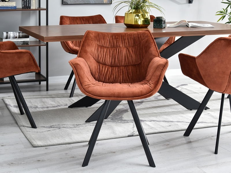 Židle Nina (měděná + černá)