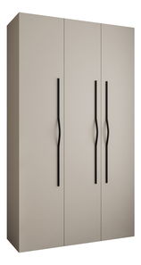 Šatní skříň 140 cm Carmela 50-2 (kašmír + černá)