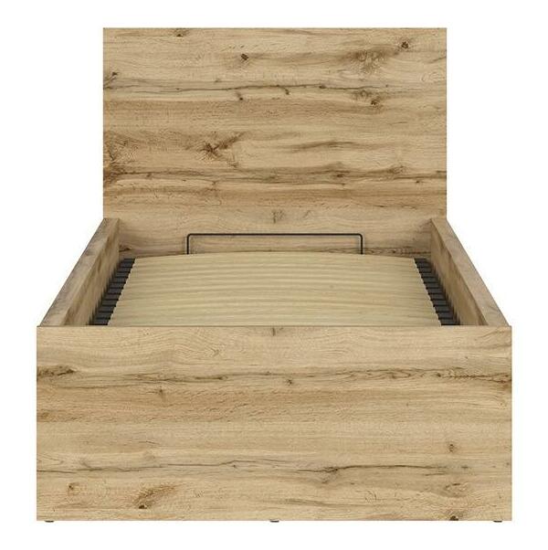 Jednolůžková postel 90 cm BRW Tetrix 15 (dub wotan) (s roštem) (s úl. prostorem)