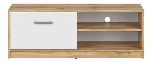 TV stolek/skříňka BRW Matos RTV1D (dub wotan + bílá)
