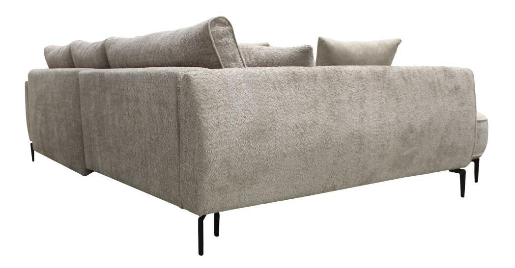 Rohová sedací souprava Montenegro (sivobéžová) (L)