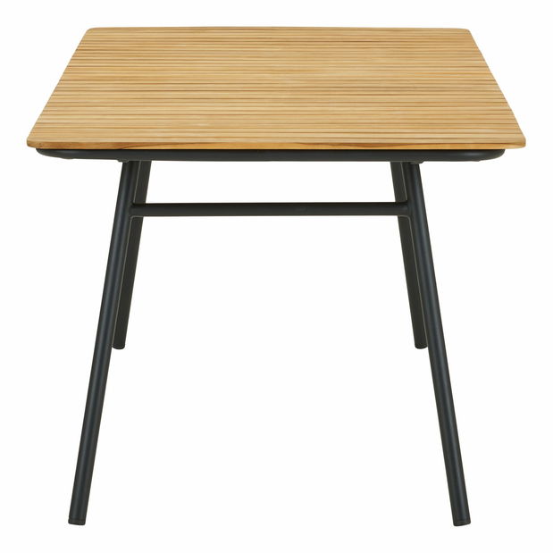 Zahradní stůl Canvoria 6 (přírodní + černá)