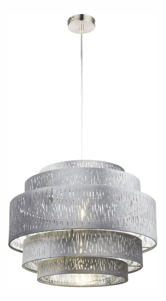 Závěsné svítidlo Tarok 15265H3 (moderní/designové) (nikl + stříbrná)