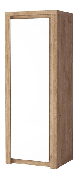 Šatní skříň Livia 02 (dub ribbeck + bílý lesk)