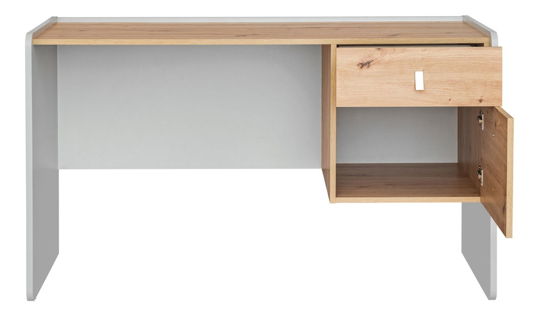 Polička Velma 20 ASPG VV PW1 (perlově šedá + dub artrisan)