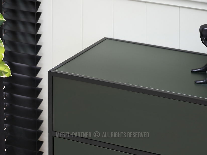 Komoda Soren Kom (zelená + černá)