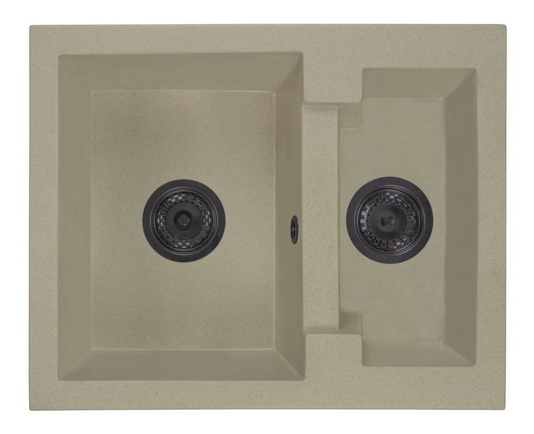 Kuchyňský dřez Yagma (béžová) (bez otvoru pro baterii) (L)