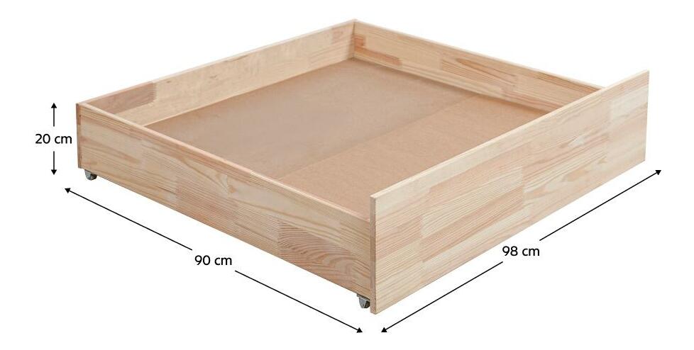 Úložný prostor pod postel Braceaba (smrk masiv)