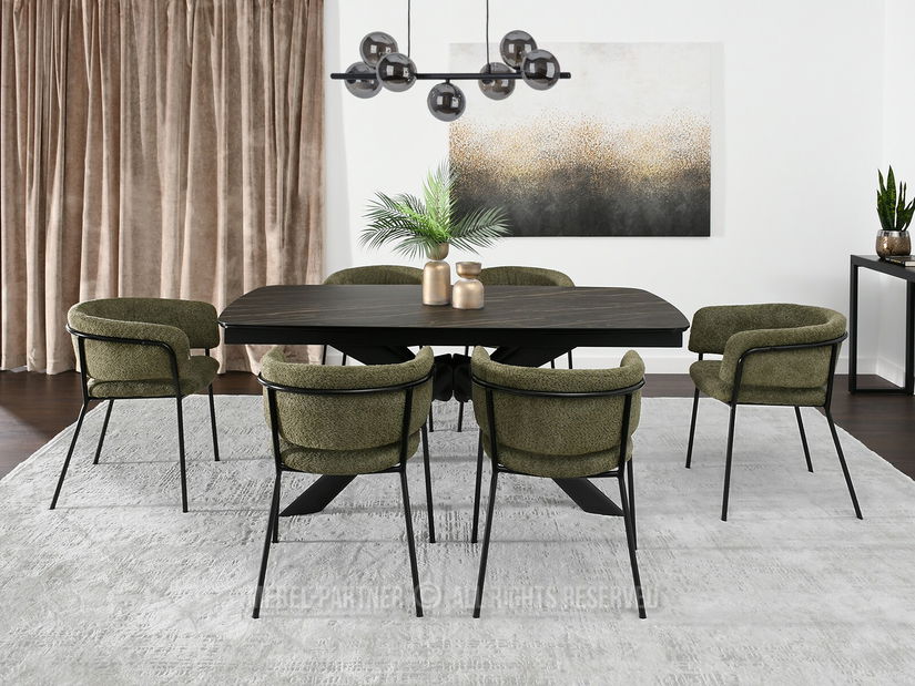 Židle Sorento (zelená + černá)