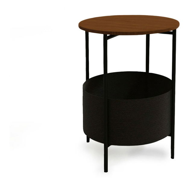 Příruční stolek Rotenstein (Ořech + Černá)