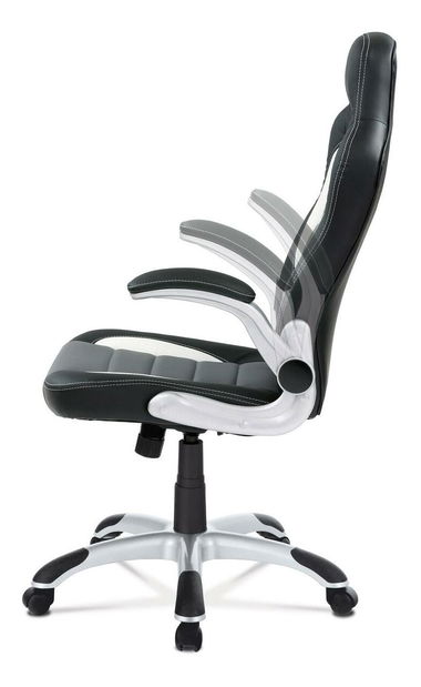 Herní křeslo Kilos (šedá + bílá + černá)