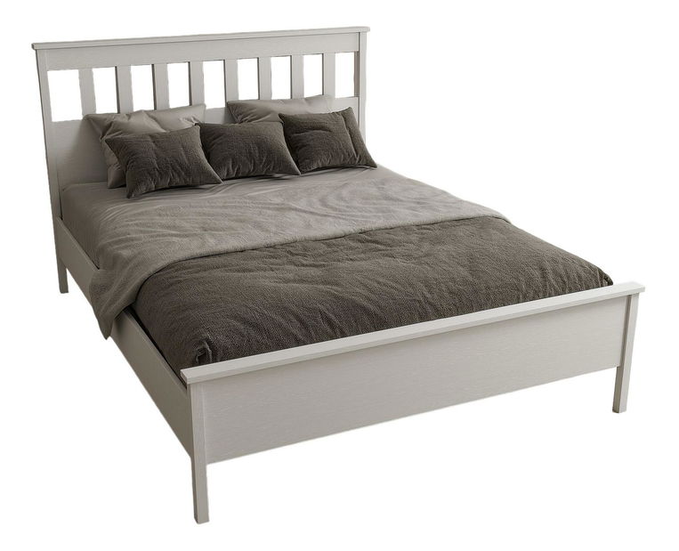 Manželská postel Franc 71 (bílé dřevo)