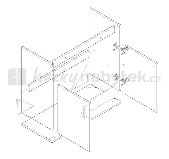Spodní kuchyňská skříňka Igo New DZ-80
