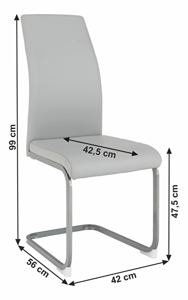 Jídelní židle Nolana (světle šedá)