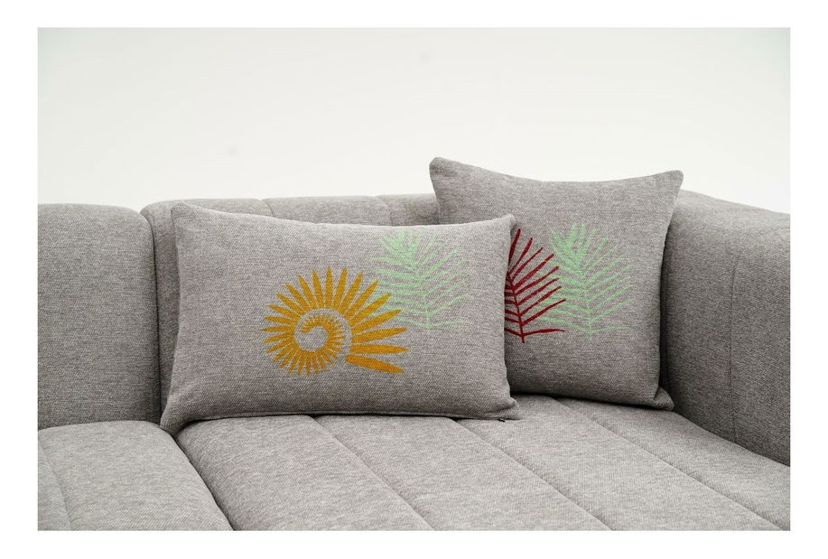 Rohová sedačka Beyzometta (P) (světle šedá)