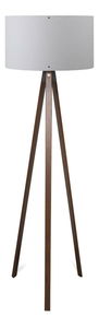 Stojanová lampa Amorekko 3 (světle šedá + hnědá)
