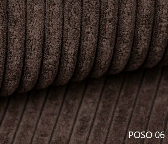 Rohová sedačka Denia (P) (čokoládová)