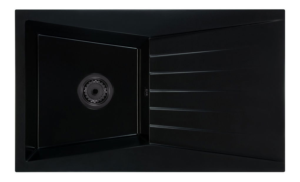 Kuchyňský dřez Ragod (černá) (bez otvoru pro baterii) (P)