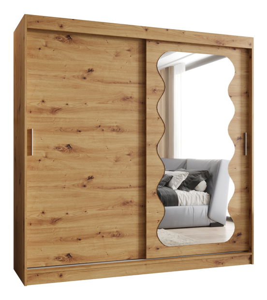 Šatní skříň 200 cm Spock (dub artisan)